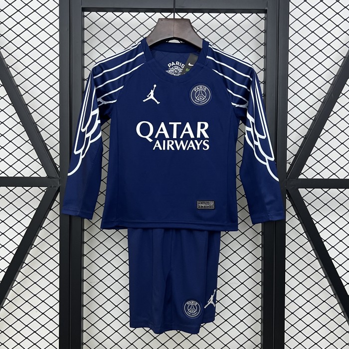 Paris Saint Germain Fourth Long Sleeve Kids Suit 24-25
