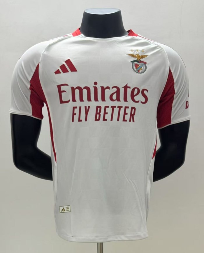SL Benfica White Away Player Man Jersey 25/26