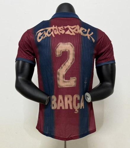 Barcelona x Travis Scott Home Retro Skeleton 2000/01 Player Jersey