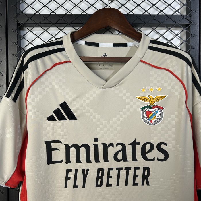SL Benfica Beige Away Man Jersey 25/26