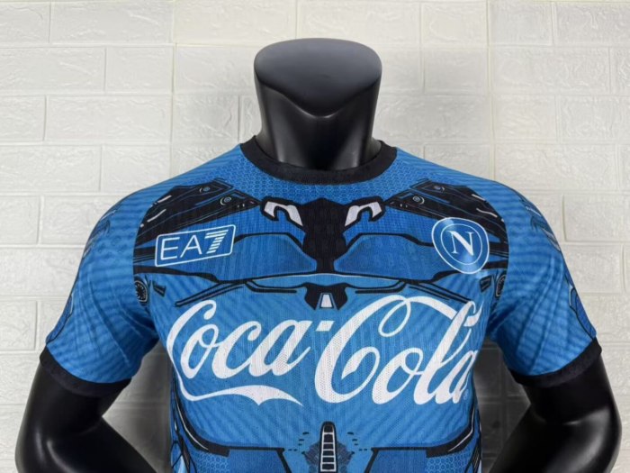 Napoli Blue Training Man Player Jersey 25/26