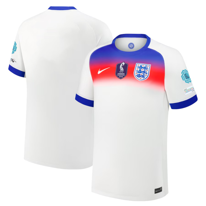 England Women's Team Euro 2025 Champions 25 Home Man Jersey