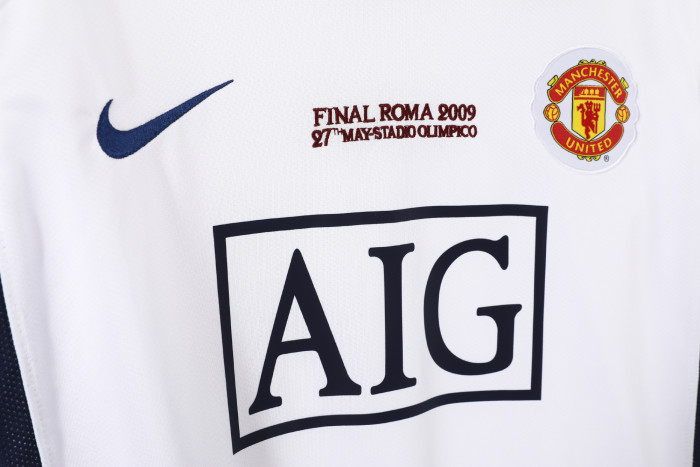 Manchester United Third Long Sleeve Champions' League Final Retro Jersey 2008/09