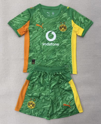 Borussia Dortmund Green Goalkeeper Kids Suit 25/26