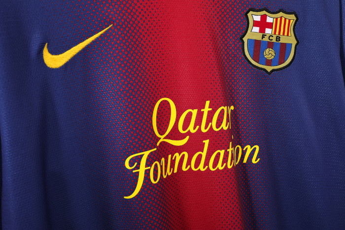 Barcelona Home Long Sleeve Retro Jersey 2012/13