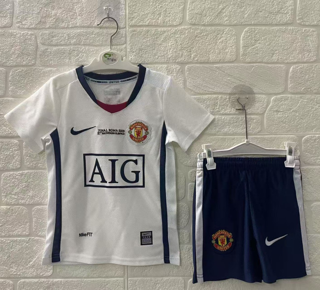 Manchester United Away Retro Kids Suit 2008/09