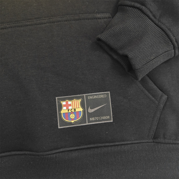 Barcelona Fleece Lined Hoodie Sweatshirt Training Jersey 25/26 (Multiple colors)