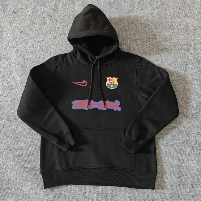 Barcelona Fleece Lined Hoodie Sweatshirt Training Jersey 25/26 (Multiple colors)