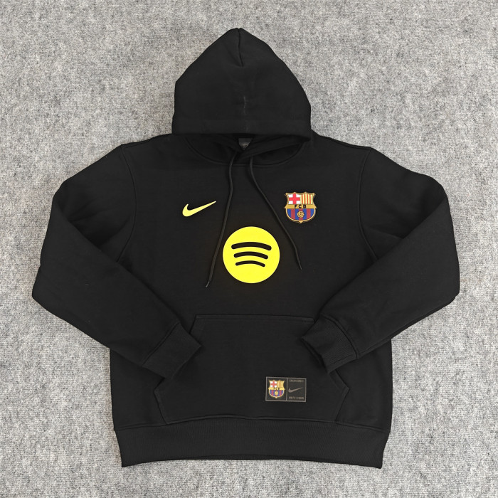 Barcelona Fleece Lined Hoodie Sweatshirt Training Jersey 25/26 (Multiple colors)