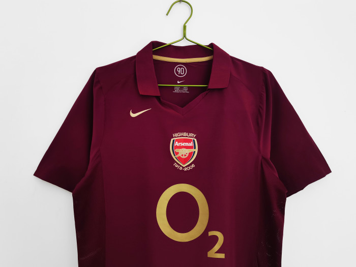 Arsenal Home Retro Jersey 05/06