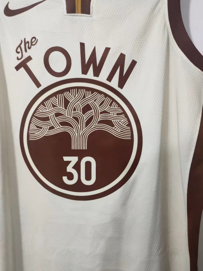 Golden State Warriors Stephen Curry Tan 2025/26 Swingman Jersey - City Edition Basketball Jersey