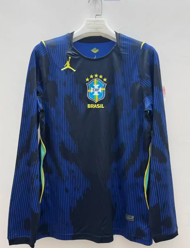 Brazil 2026 World Cup Away Man Long Sleeve Jersey