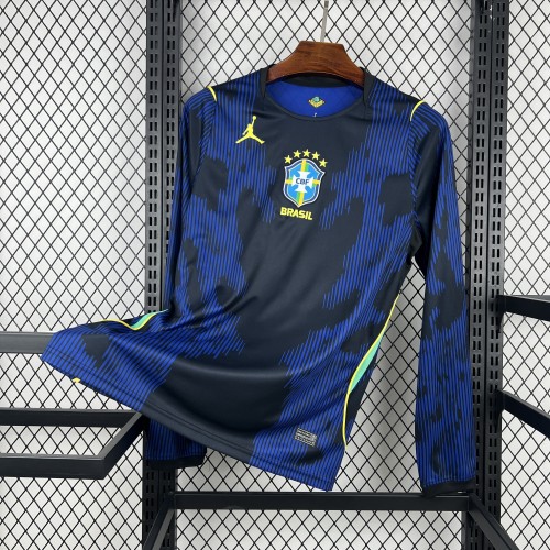 Brazil 2026 World Cup Away Man Long Sleeve Jersey