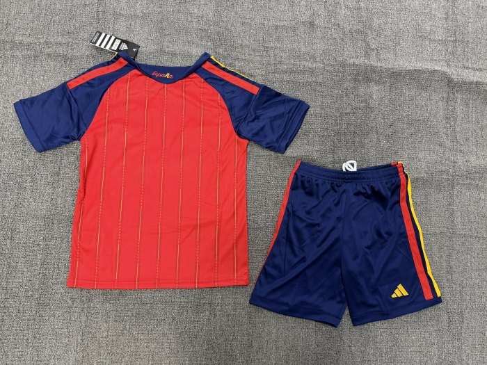 Spain 2026 World Cup Home Kids Suit & Socks