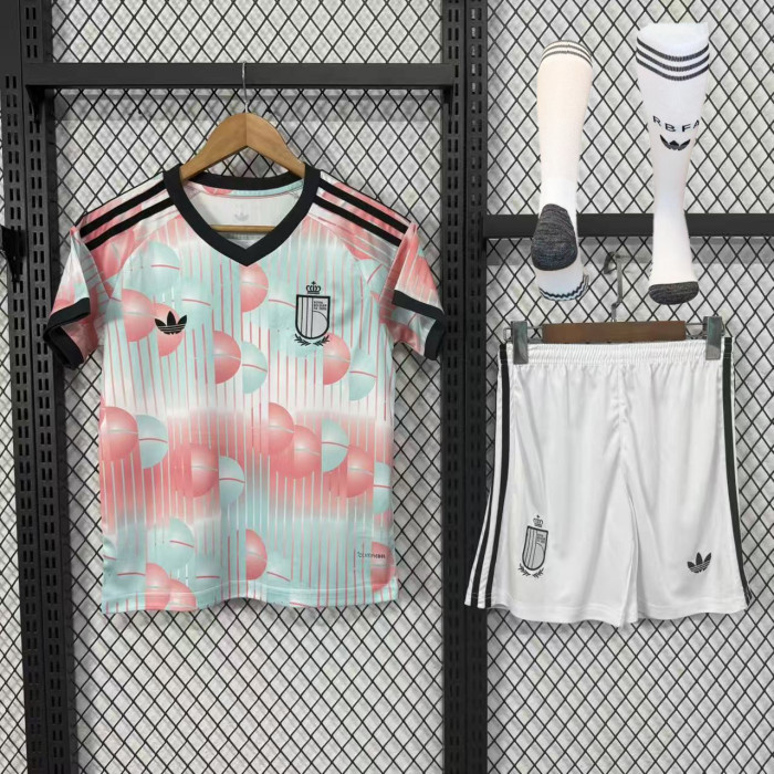 Belgium 2026 World Cup Away Kids Suit & Socks