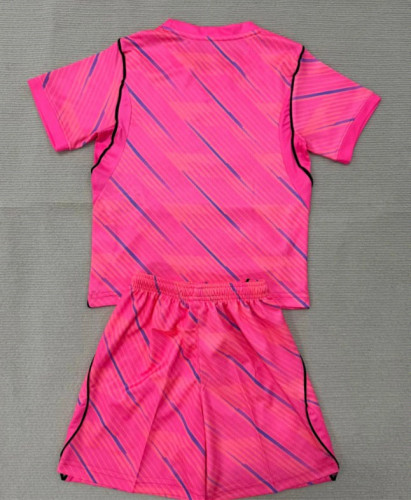 France 2026 World Cup Hollywood Pink Goalkeeper Kids Suit