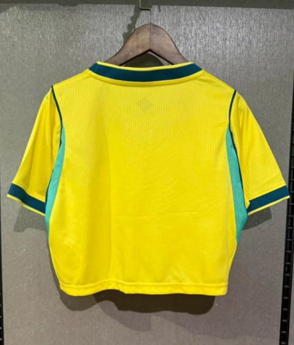 Brazil 2026 World Cup Home Women Cropped Jersey