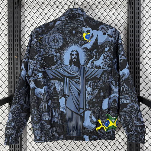 Brazil Double-Sided Training Windbreaker 2026