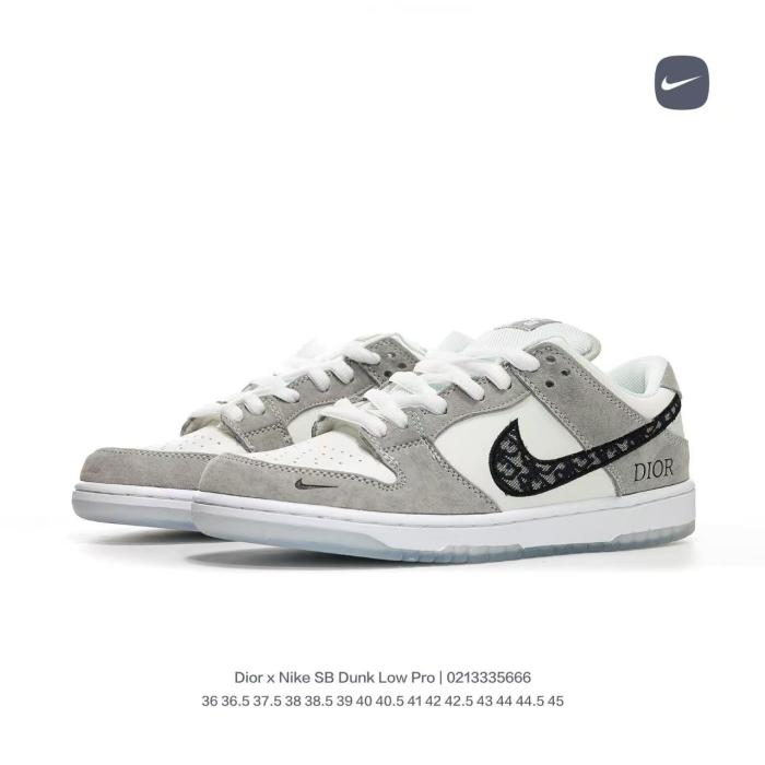 SB Dunk Dior Wolf Grey White BQ6817-002