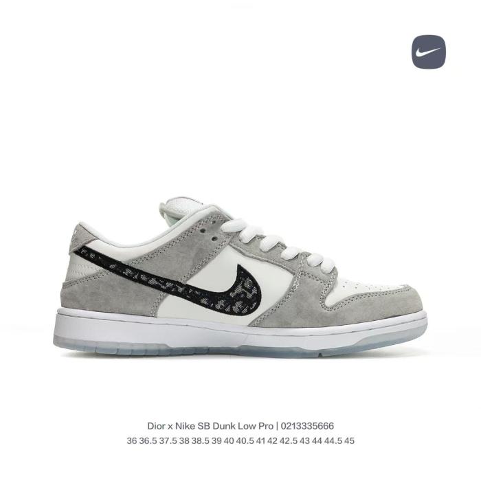 SB Dunk Dior Wolf Grey White BQ6817-002