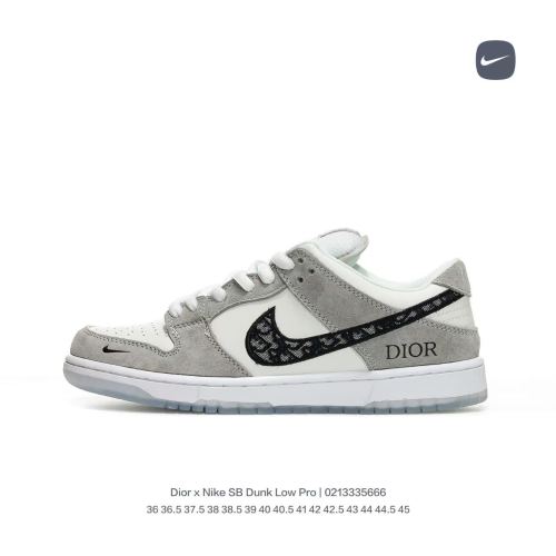 SB Dunk Dior Wolf Grey White BQ6817-002