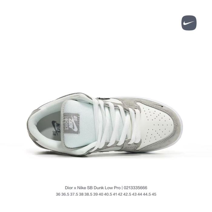 SB Dunk Dior Wolf Grey White BQ6817-002