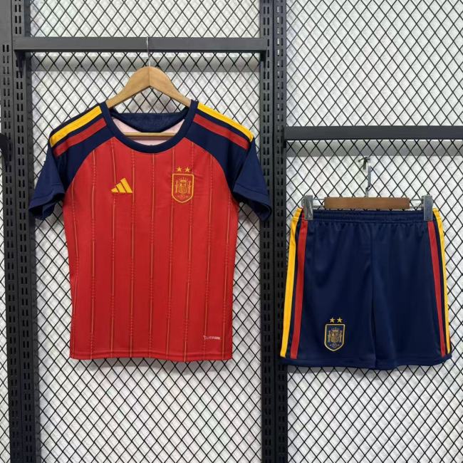 Spain 2026 World Cup Home Kids Suit (2 stars)