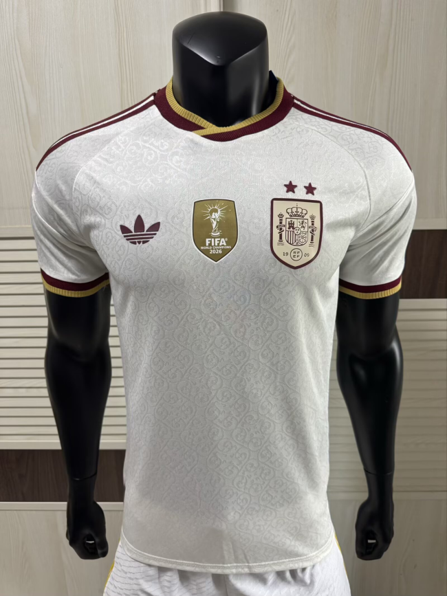 Spain 2026 World Cup Away Player Man Jersey(2 stars)