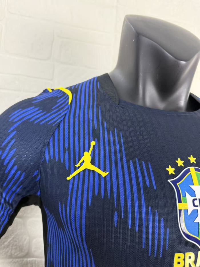 Brazil 2026 World Cup Away Player Long Sleeve Man Jersey