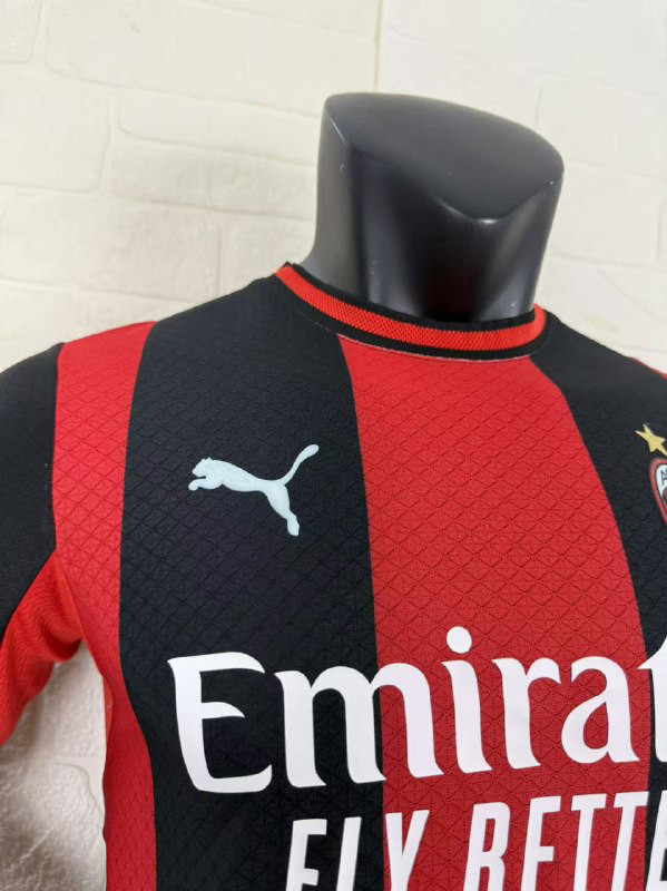 AC Milan Home Men Long Sleeve Player Jersey 26/27