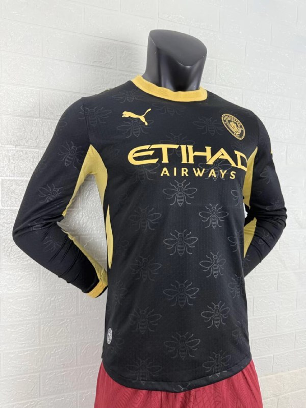 Manchester City Away Player Long Sleeve Men Jersey 26/27
