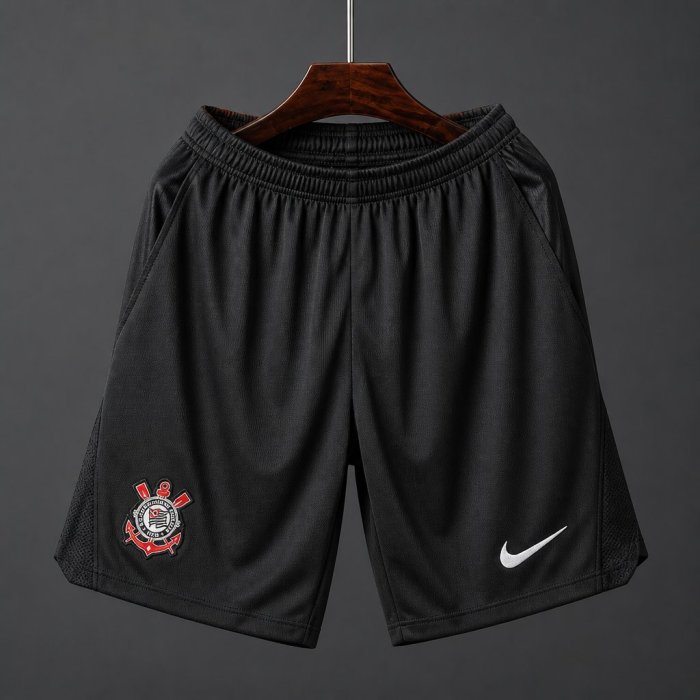 Corinthians Home Black Shorts 26/27