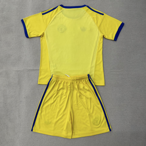 Manchester United Away Goalkeeper Yellow Men Jersey Suit 26/27