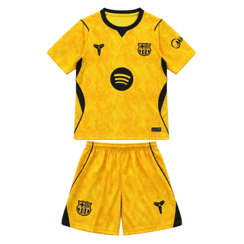 Barcelona Yellow Goalkeeper Kids Suit 26/27