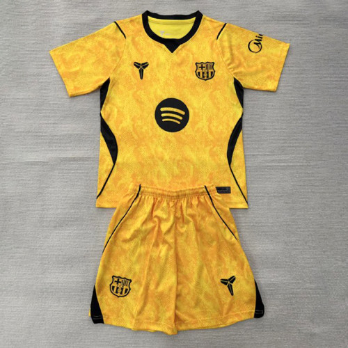 Barcelona Yellow Goalkeeper Kids Suit 26/27