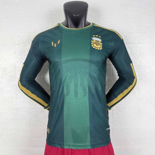 Argentina Messi 2026 Commemorative Edition Player Long Sleeve Men Jersey