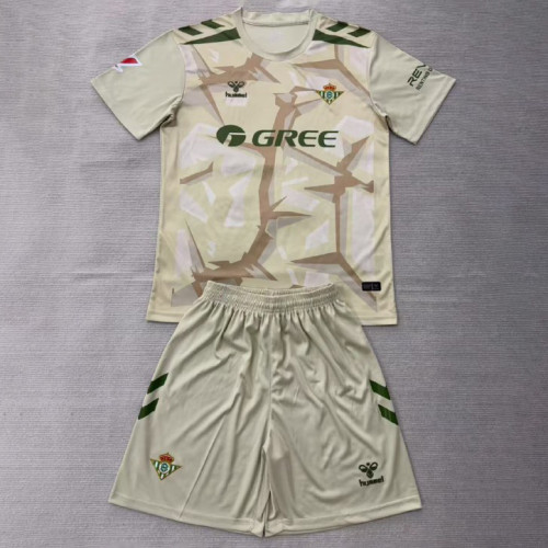 Real Betis Beige Goalkeeper Men Jersey Suit 26/27