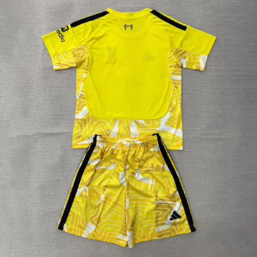 Liverpool Yellow Goalkeeper Kids Suit 26/27