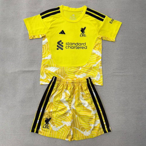Liverpool Yellow Goalkeeper Ｍen Jersey Suit 26/27