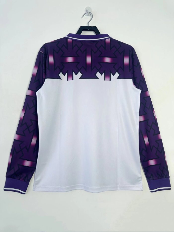 Fiorentina Away Long Sleeve Retro Jersey 92/93