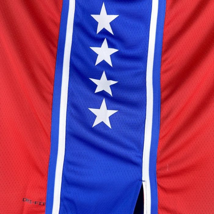 Paul George Philadelphia 76ers 2023/24 Statement Edition Swingman Jersey Red