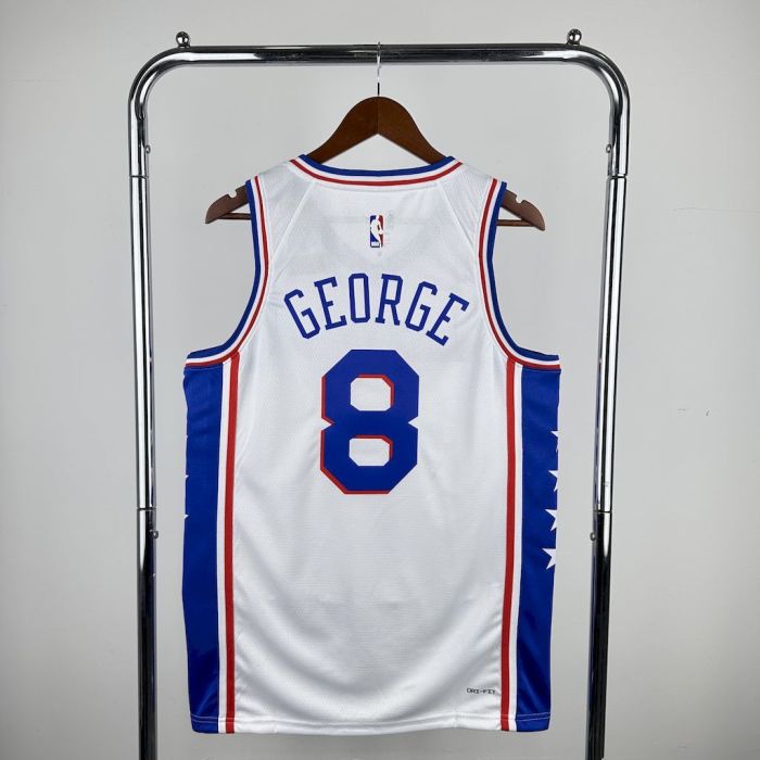 Paul George Philadelphia 76ers 2023/24 Swingman Home Jersey White