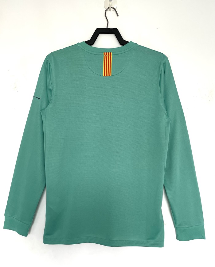 Barcelona Away Long Sleeve Retro Jersey 2010/11