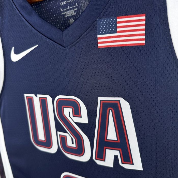 Kawhi Leonard Team USA 2024 Swingman Away Jersey Blue