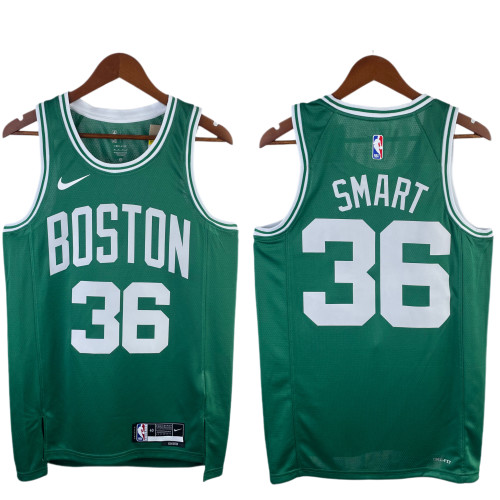 Marcus Smart Boston Celtics Icon Edition Swingman away Jersey Green