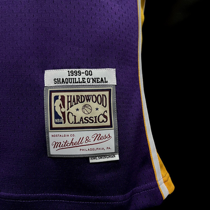 Shaquille O'Neal Los Angeles Lakers Hardwood Classics Swingman Jersey Purple