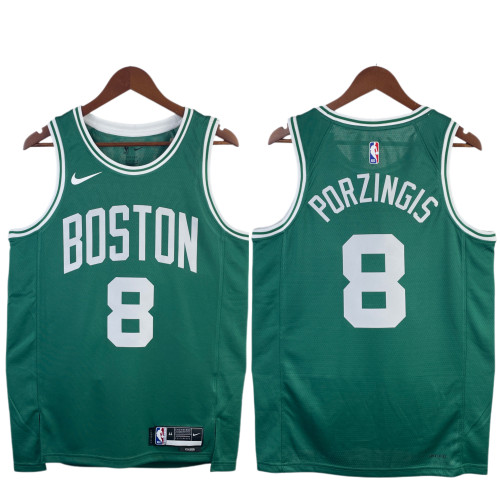 Kristaps Porzingis Boston Celtics Icon Edition Swingman away Jersey Green