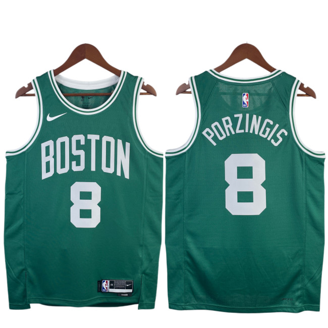 Kristaps Porzingis Boston Celtics Icon Edition Swingman away Jersey Green