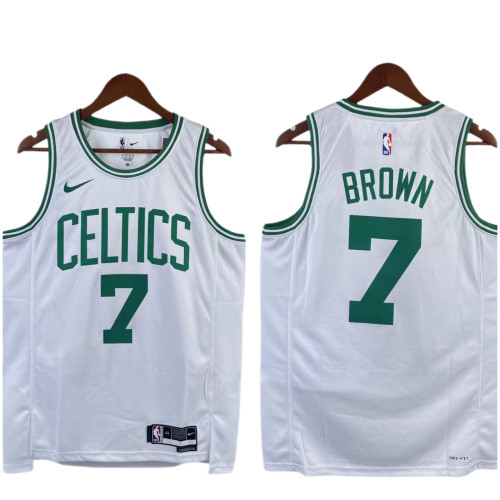 Jaylen Brown Boston Celtics Association Edition Swingman home Jersey White