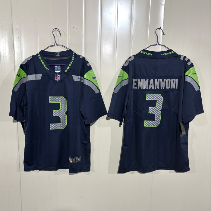 Seattle Seahawks Nick Emmanwori Navy Game Jersey - Gen 2